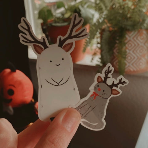 Reindeer Sticker Set