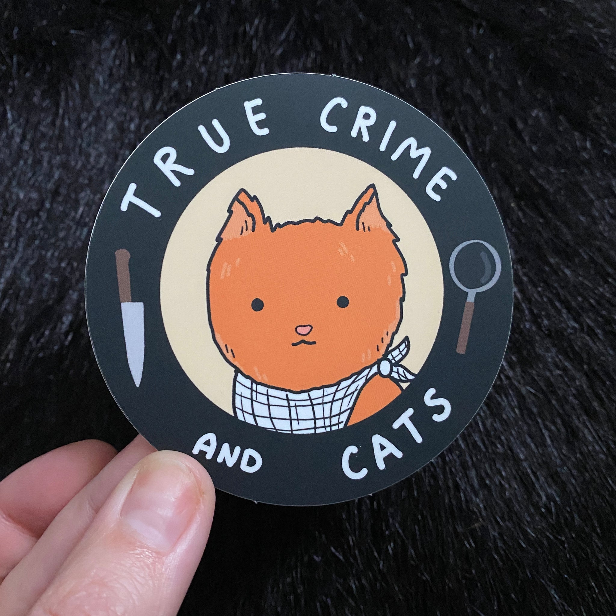 True Crime and Cats Sticker
