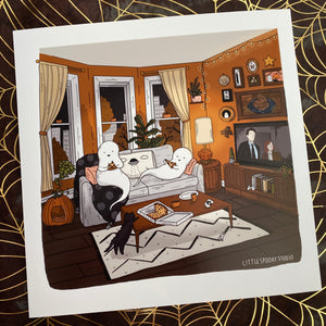 Friday Night Square Art Print