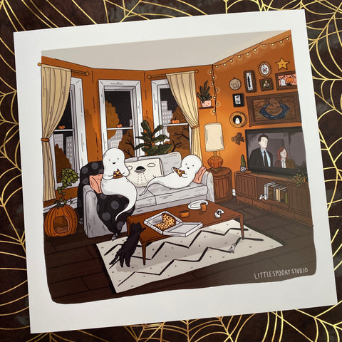 Friday Night Square Art Print