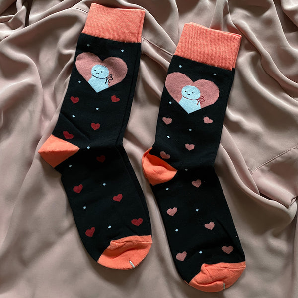Juniper Ghost Heart Socks