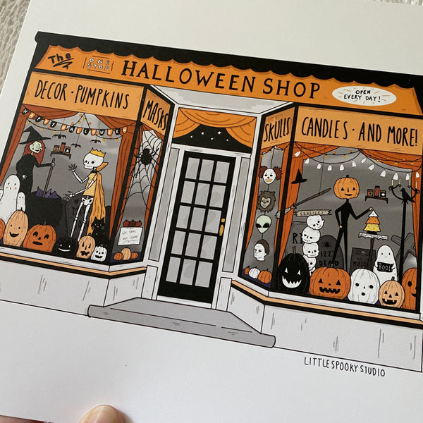 One Stop Halloween Shop Art Print
