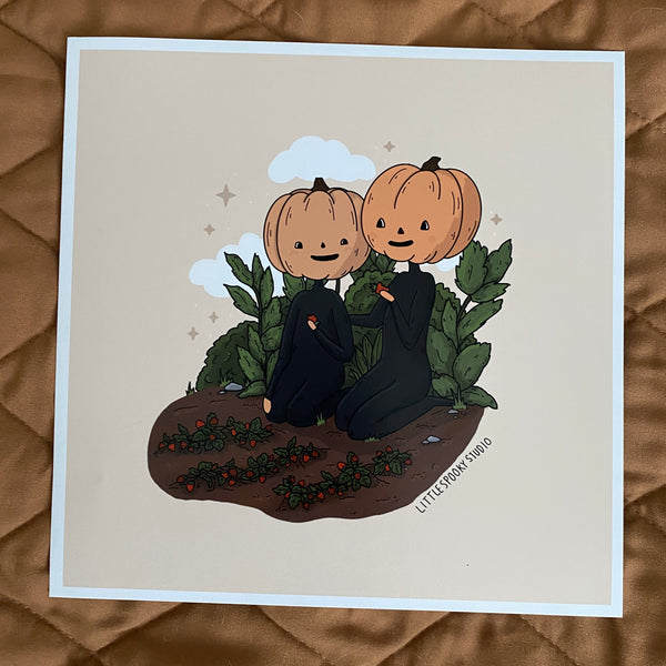 Strawberry Moment Square Art Print