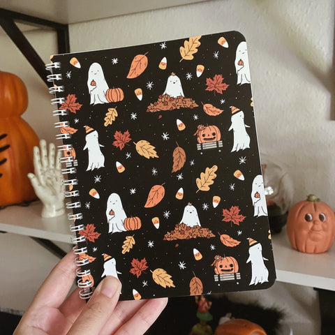Leaves Small Wire-o Notebook