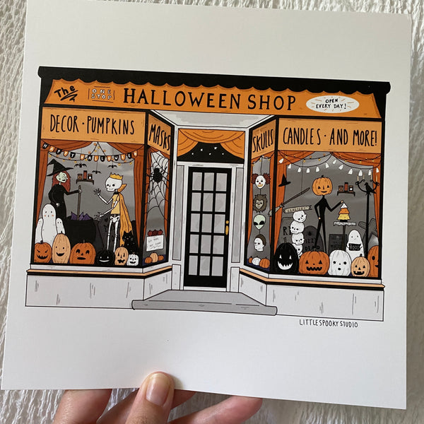 One Stop Halloween Shop Art Print